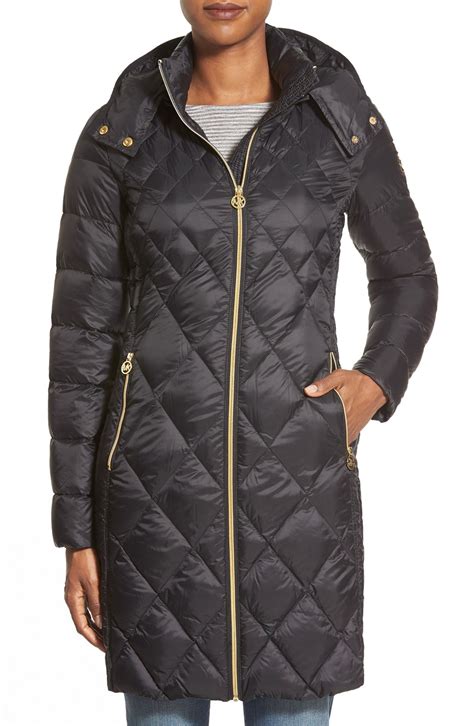 michael kors packable down winter coat|Michael Kors ultra lightweight down.